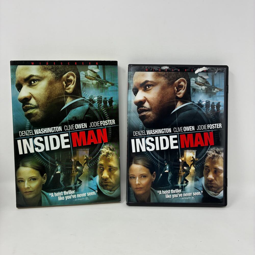 Inside Man DVD Widescreen Denzel Washington Jodie Foster Crime Thriller
